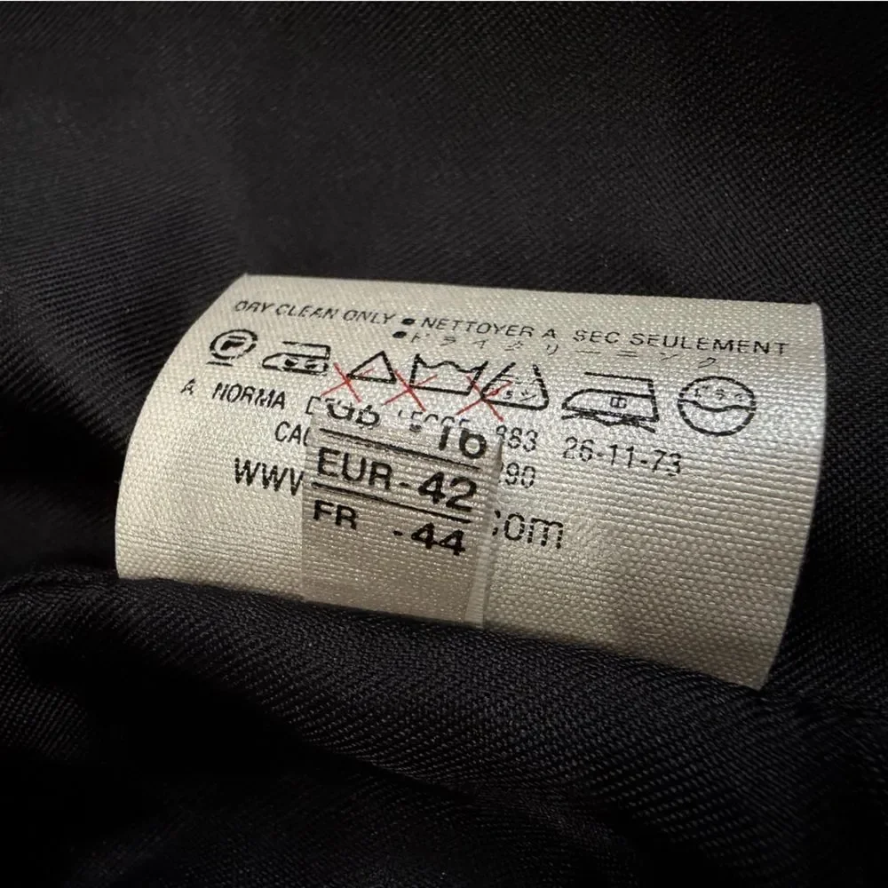 Gloverall Wool Blend Peacoat Double Breasted Military Style Coat FR 44 US 12